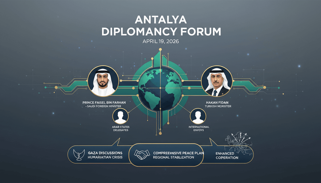 Saudi Foreign Minister Engages in Gaza Discussions at Antalya Diplomacy Forum