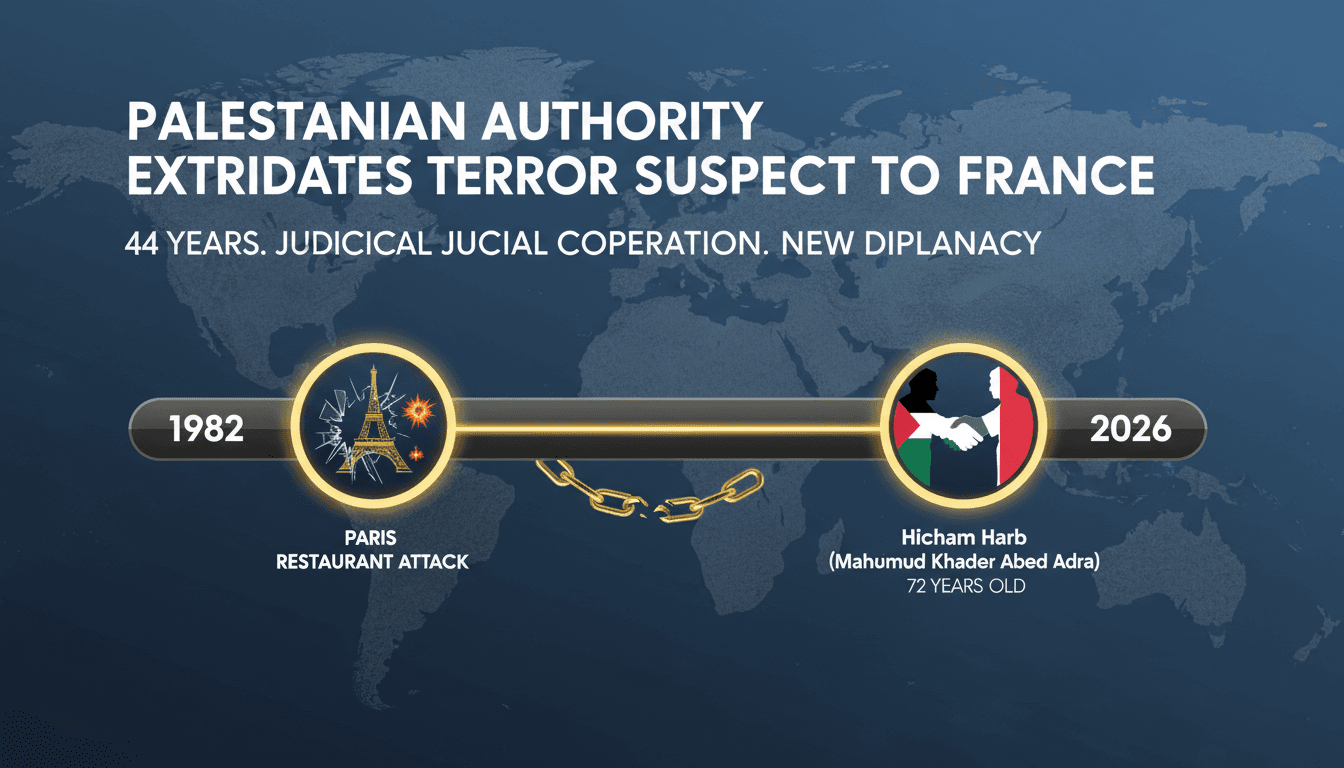 Palestinian Authority Extradites Terrorism Suspect to France After 44 Years