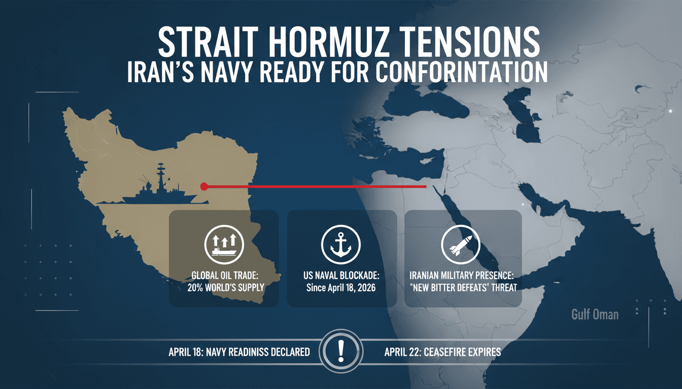 Iran's Supreme Leader Declares Navy Ready for Confrontation Amid Strait of Hormuz Tensions