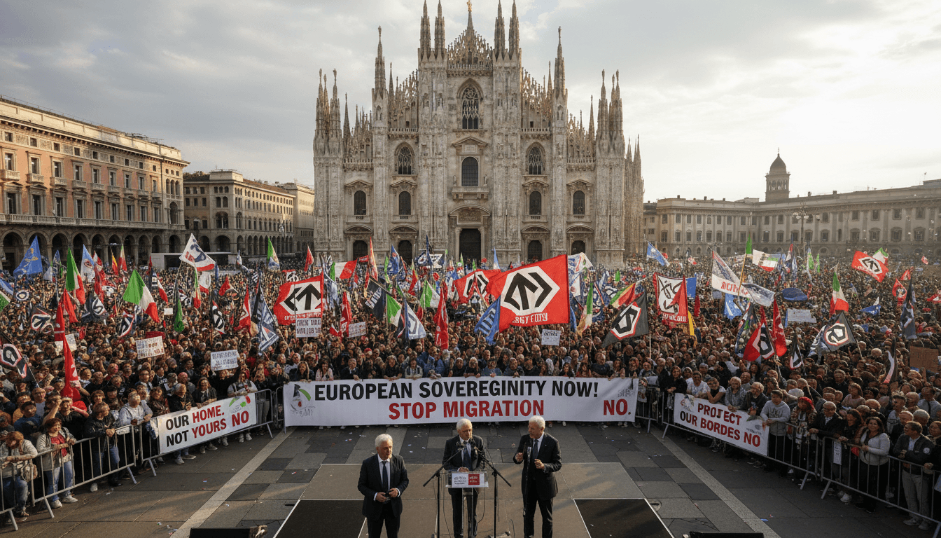Far-Right Leaders Rally in Milan Against Irregular Migration Following Orbán's Defeat