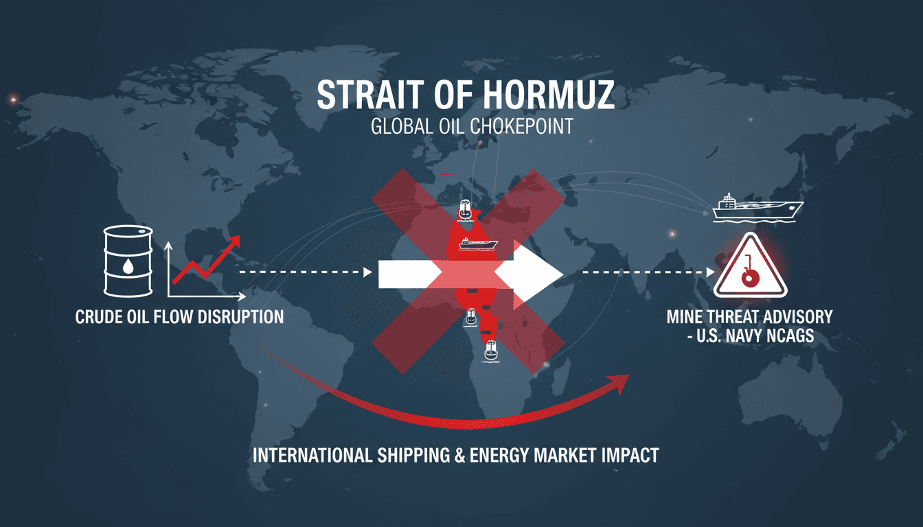 U.S. Navy Issues Advisory on Mine Threat in Strait of Hormuz