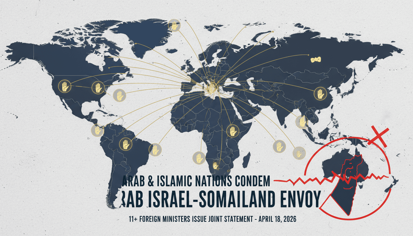 Arab and Islamic Nations Condemn Israel's Diplomatic Envoy Appointment to Somaliland