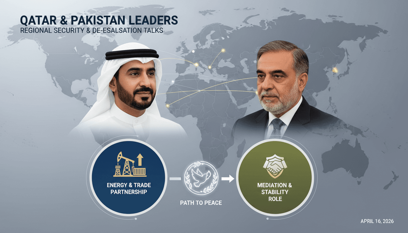 Qatar and Pakistan Leaders Discuss Regional Security and De-escalation Amid Ongoing Middle East Conflict