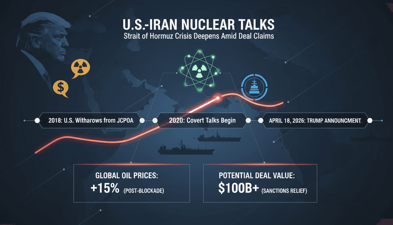 Trump Claims Progress in U.S.-Iran Nuclear Negotiations Amid Ongoing Strait of Hormuz Crisis