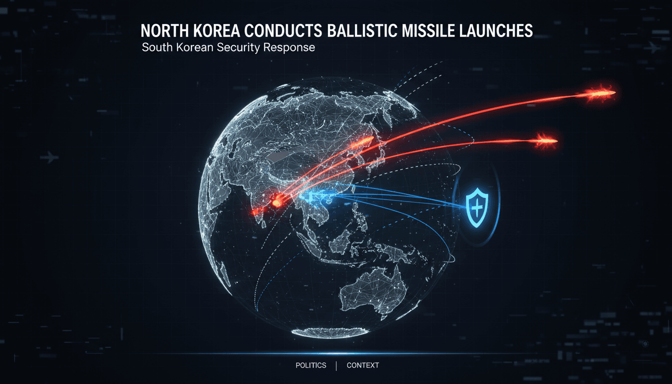 North Korea Conducts Ballistic Missile Launches Prompting South Korean Security Response
