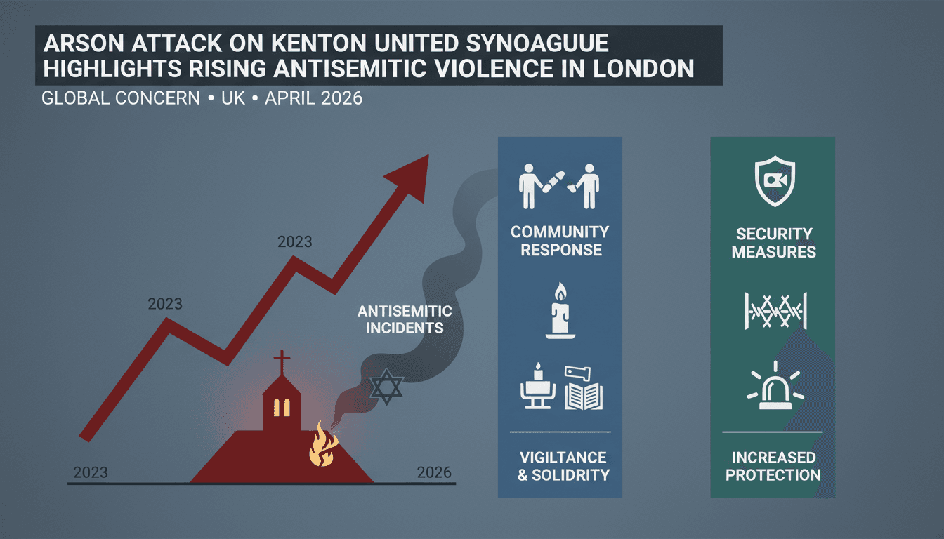 Arson Attack on Kenton United Synagogue Highlights Rising Antisemitic Violence in London