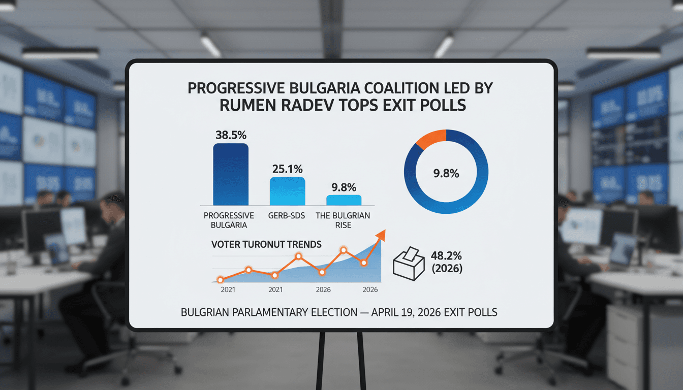 Progressive Bulgaria Coalition Led by Rumen Radev Tops Exit Polls in Parliamentary Election