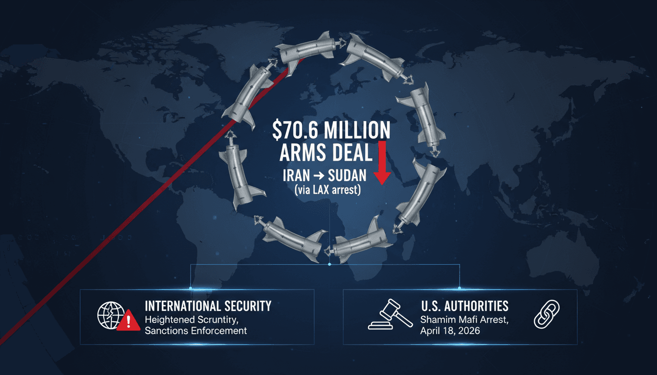 U.S. Arrests Iranian National for Arms Trafficking to Sudan