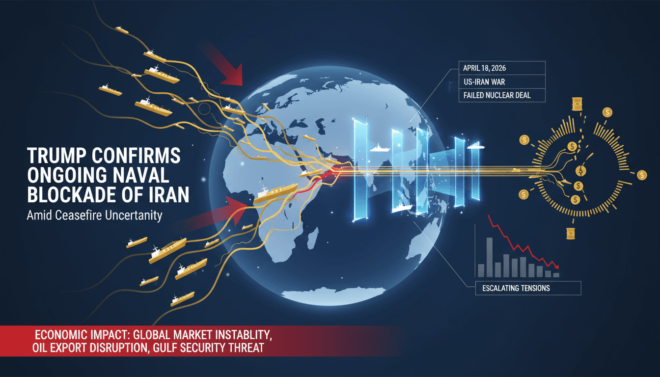 Trump Confirms Ongoing Naval Blockade of Iran Amid Ceasefire Uncertainty