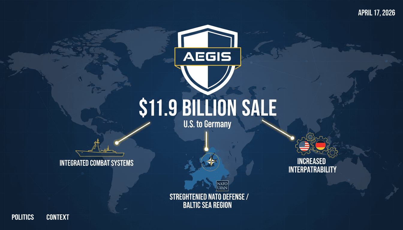 US Approves $11.9 Billion Military Sale of Aegis Systems to Germany
