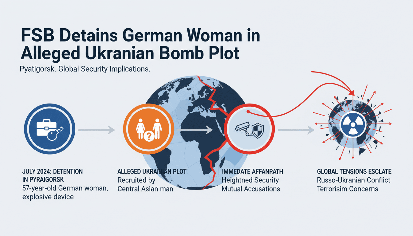 FSB Detains German Woman in Alleged Ukrainian Bomb Plot in Pyatigorsk