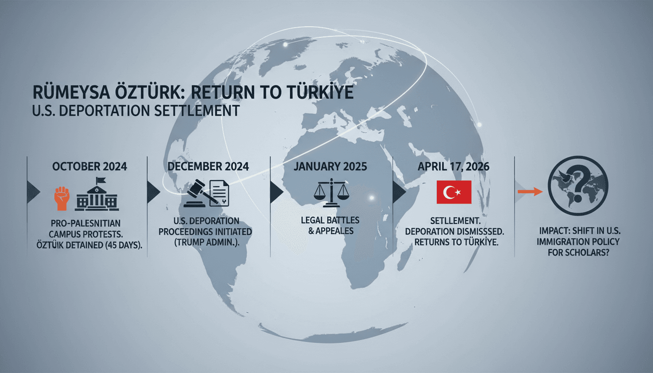 Rümeysa Öztürk Returns to Türkiye After U.S. Deportation Settlement