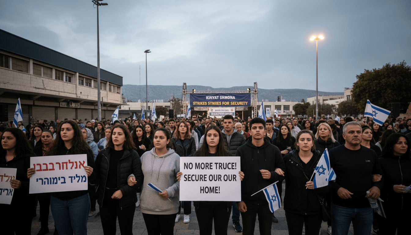 Kiryat Shmona Residents Protest 10-Day Israel-Lebanon Ceasefire with Municipal Strike