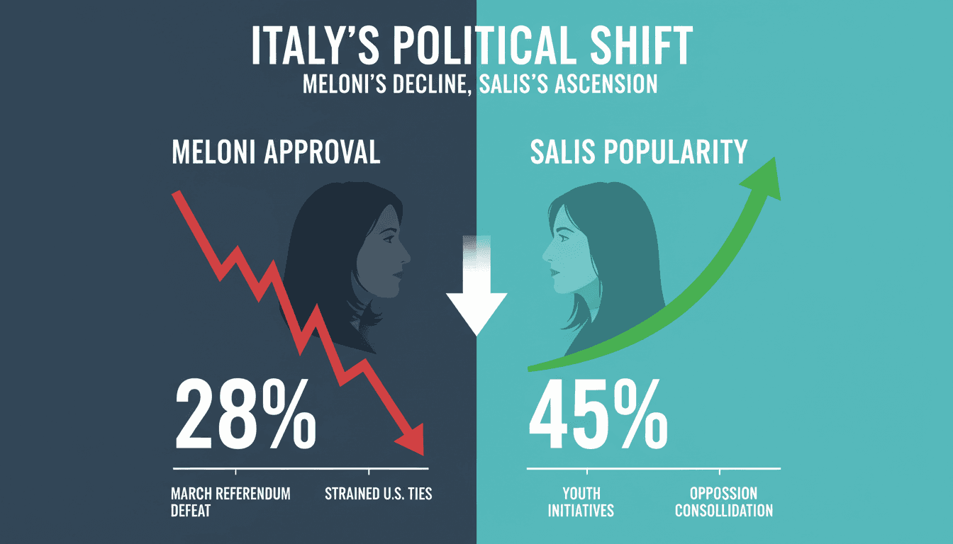 Political Shift in Italy as Giorgia Meloni Faces Challenge from Silvia Salis
