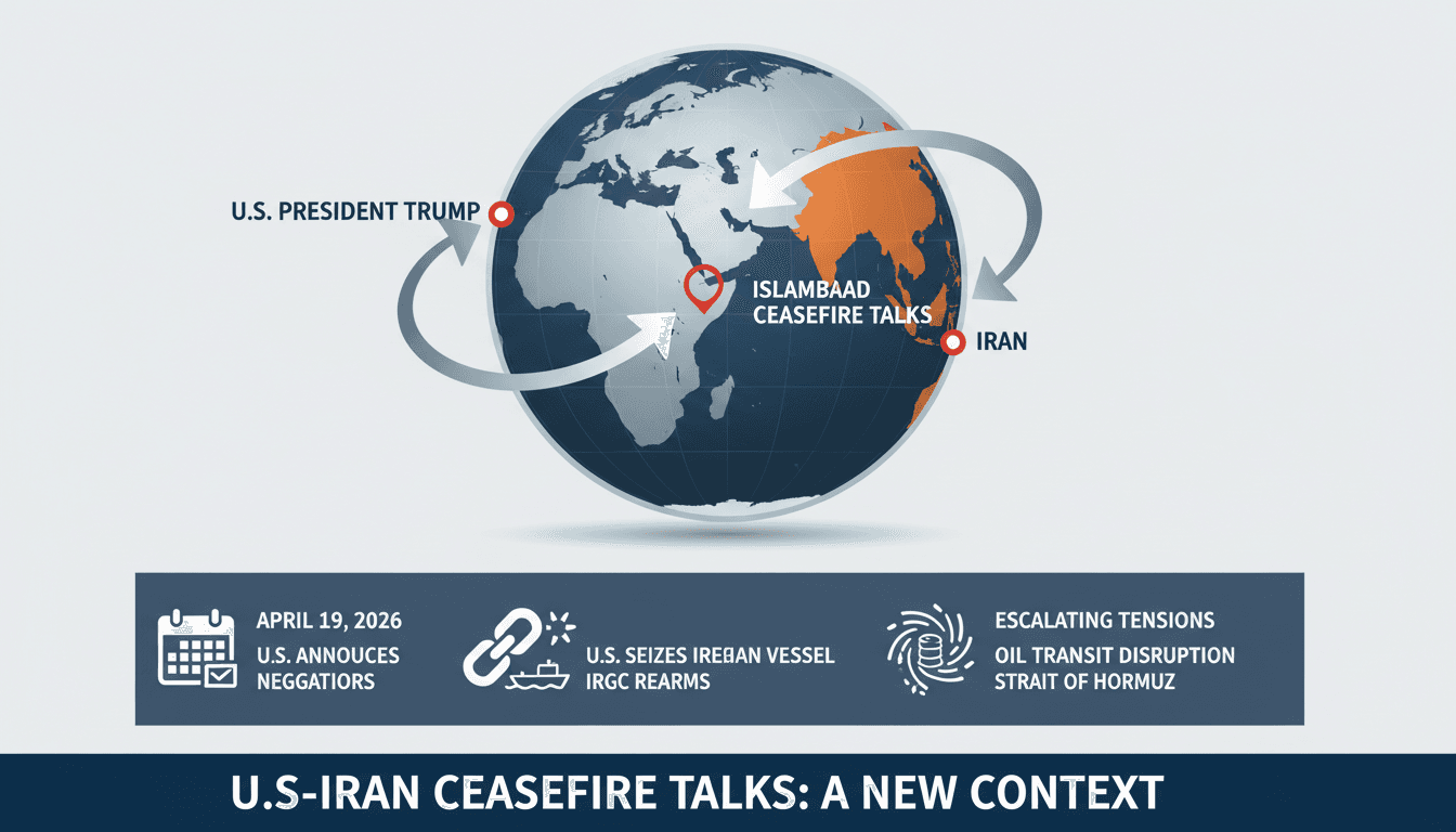 U.S. President Trump Sends Negotiators to Islamabad for Iran Ceasefire Talks Amid Escalating Tensions