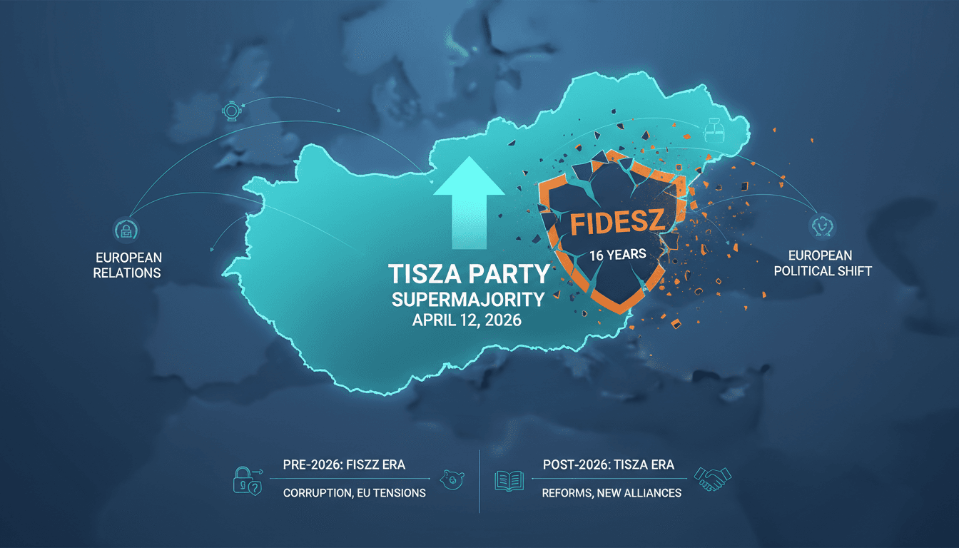 Tisza Party Wins Supermajority in Hungarian Parliamentary Election Ousting Fidesz