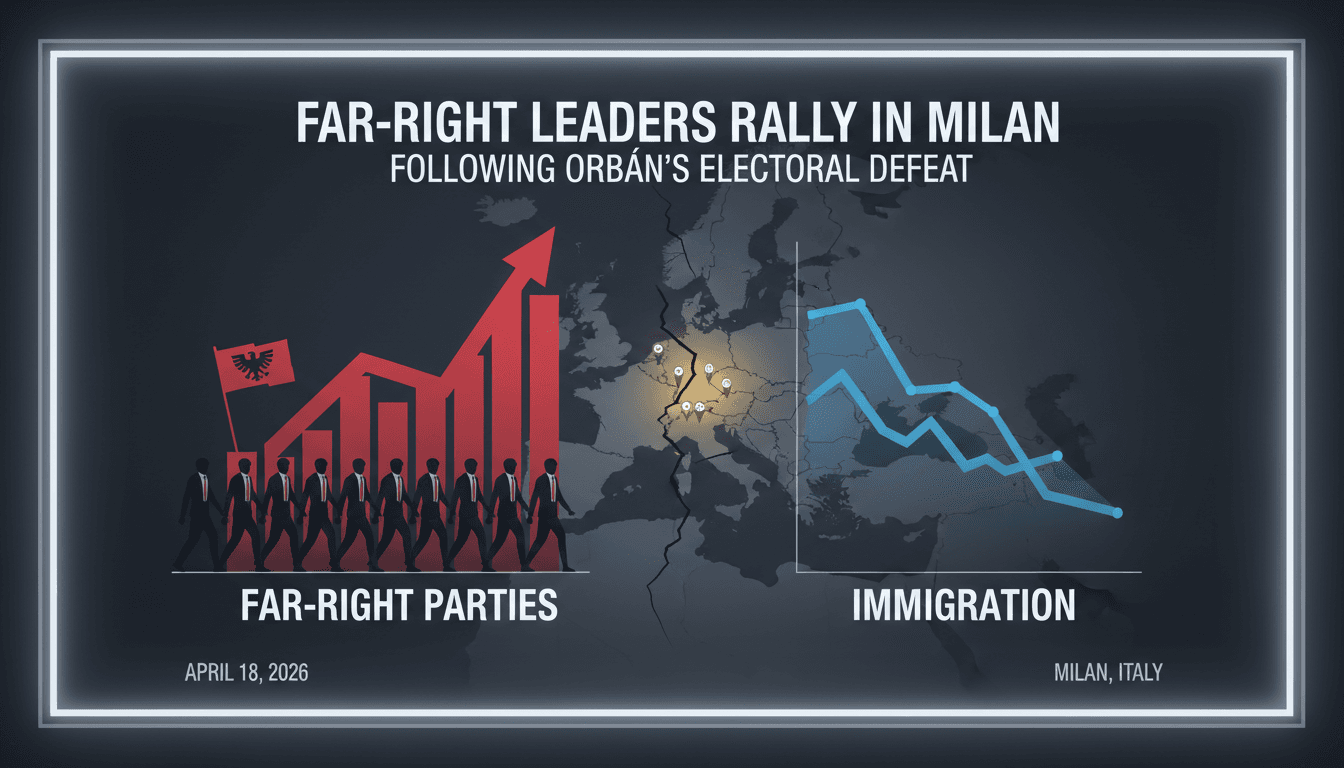 Far-Right Leaders Rally in Milan Following Orbán's Electoral Defeat