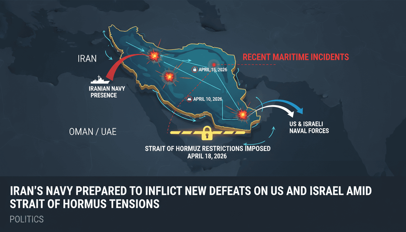 Iran's Navy Prepared to Inflict New Defeats on US and Israel Amid Strait of Hormuz Tensions