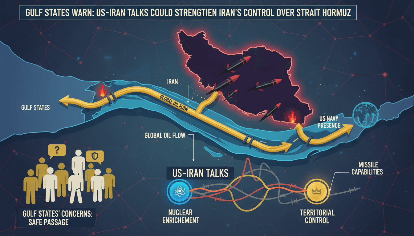 Gulf States Warn US-Iran Talks Could Strengthen Iran's Control Over Strait of Hormuz