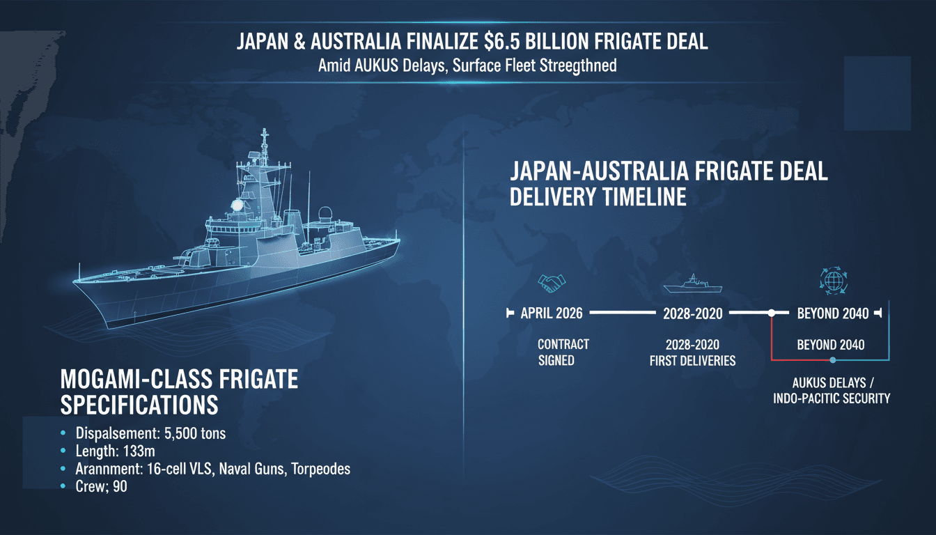 Japan and Australia finalize $6.5 billion frigate deal amid AUKUS delays