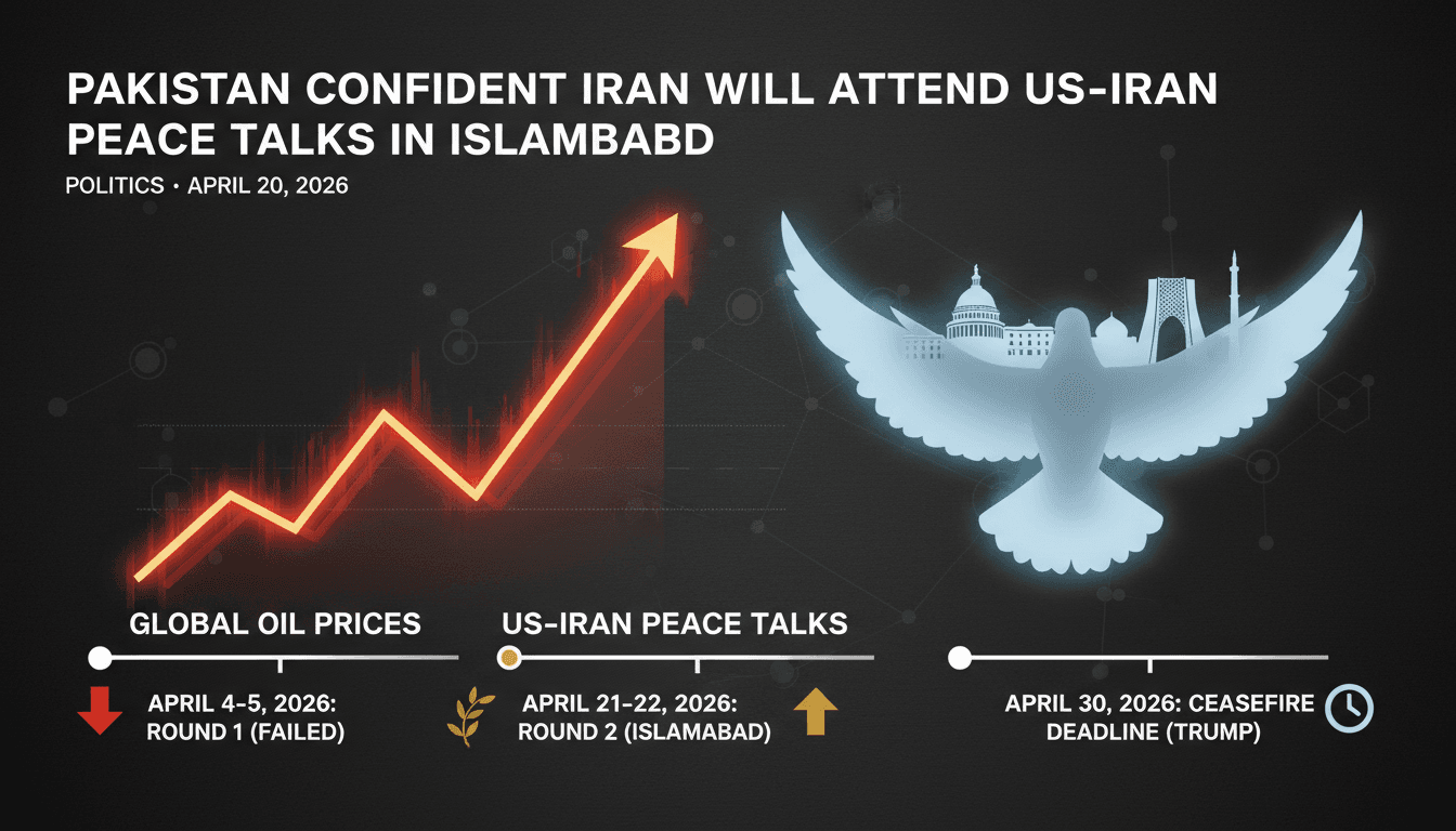 Pakistan Confident Iran Will Attend US-Iran Peace Talks in Islamabad