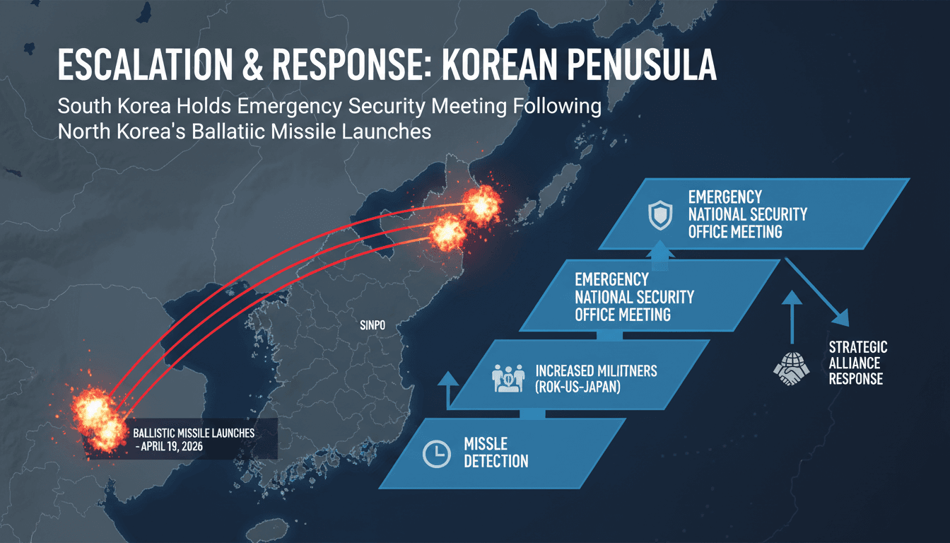 South Korea Holds Emergency Security Meeting Following North Korea's Ballistic Missile Launches