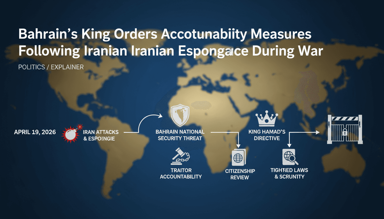 Bahrain's King Orders Accountability Measures Following Iranian Espionage During War