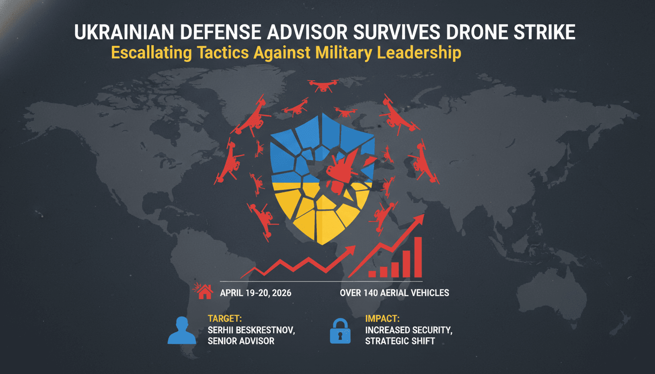 Ukrainian Defense Advisor Survives Targeted Drone Strike Amid Ongoing Conflict