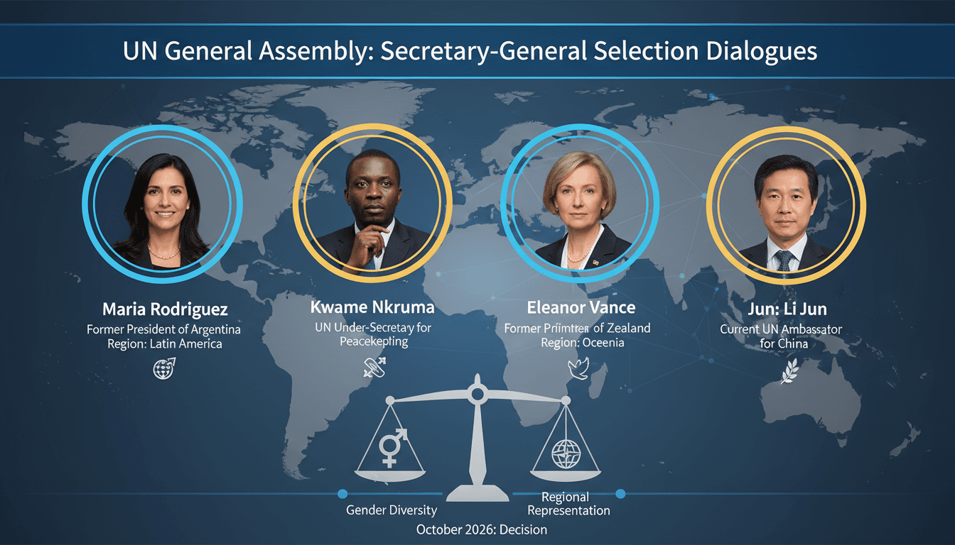 UN General Assembly Conducts Informal Dialogues for Next Secretary-General Selection