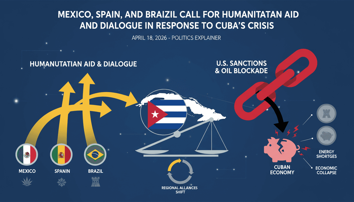 Mexico, Spain, and Brazil Call for Humanitarian Aid and Dialogue in Response to Cuba's Crisis
