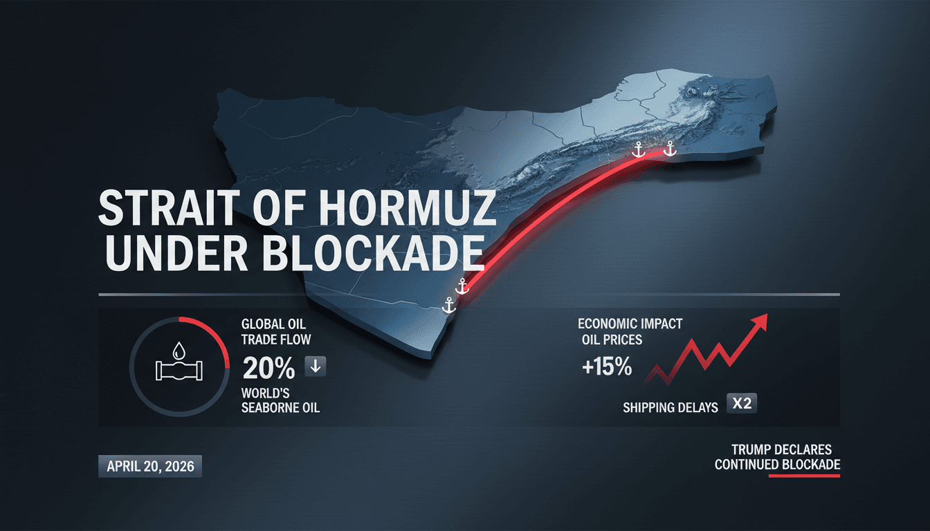 Trump Announces Continued Naval Blockade of Strait of Hormuz Until Iran Peace Deal Reached