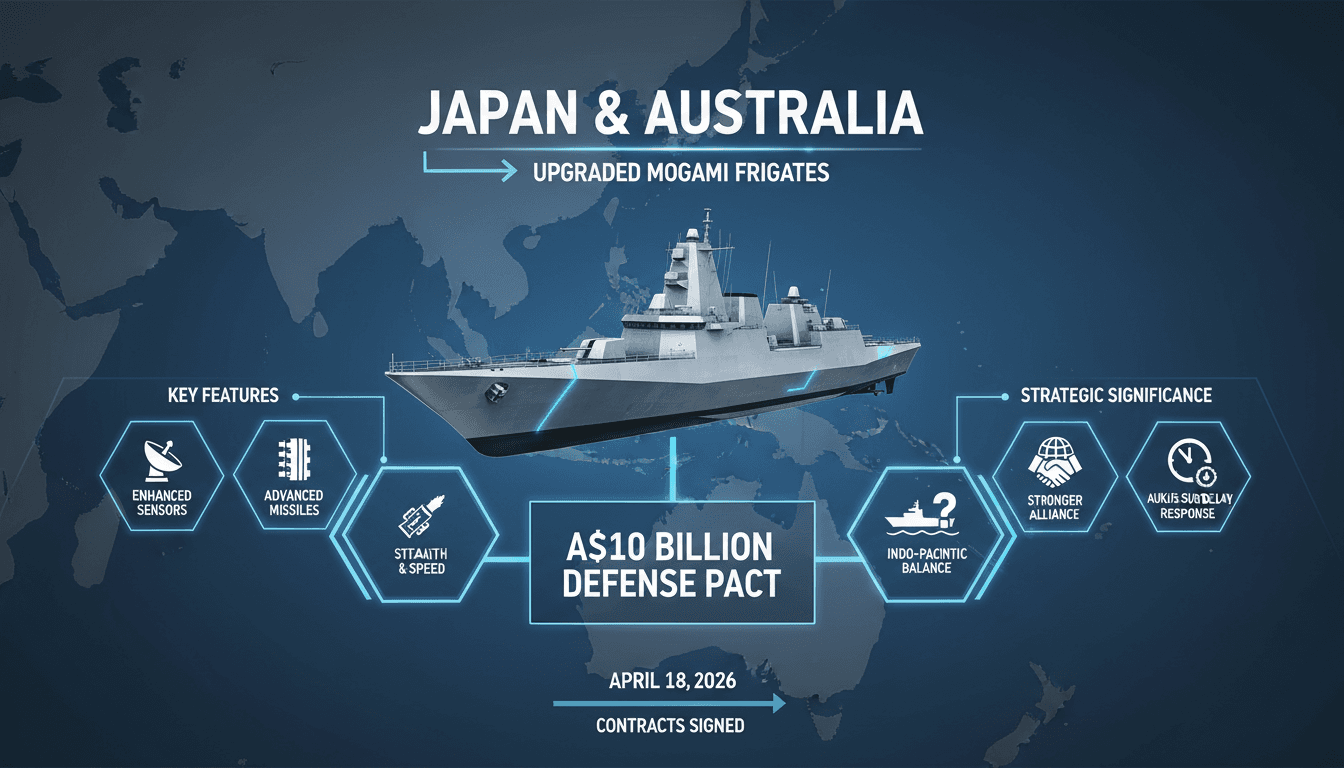 Japan and Australia finalize A$10 billion deal for upgraded Mogami-class frigates