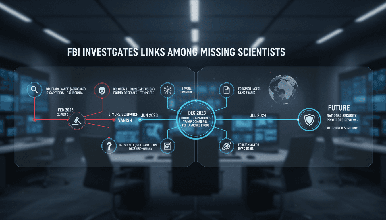 FBI Investigates Links Among Cases of Missing and Deceased U.S. Scientists