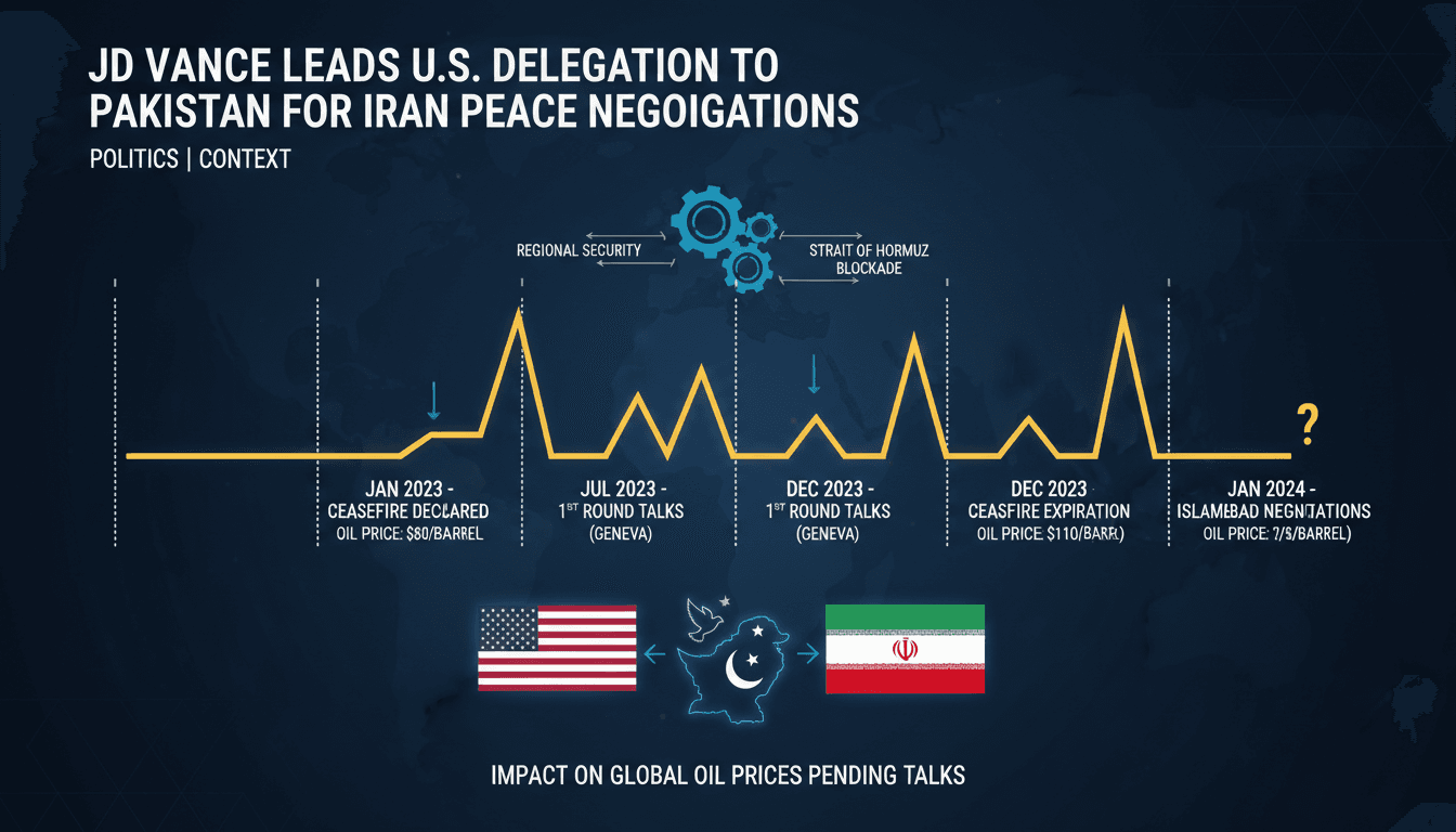 JD Vance Leads U.S. Delegation to Pakistan for Iran Peace Negotiations