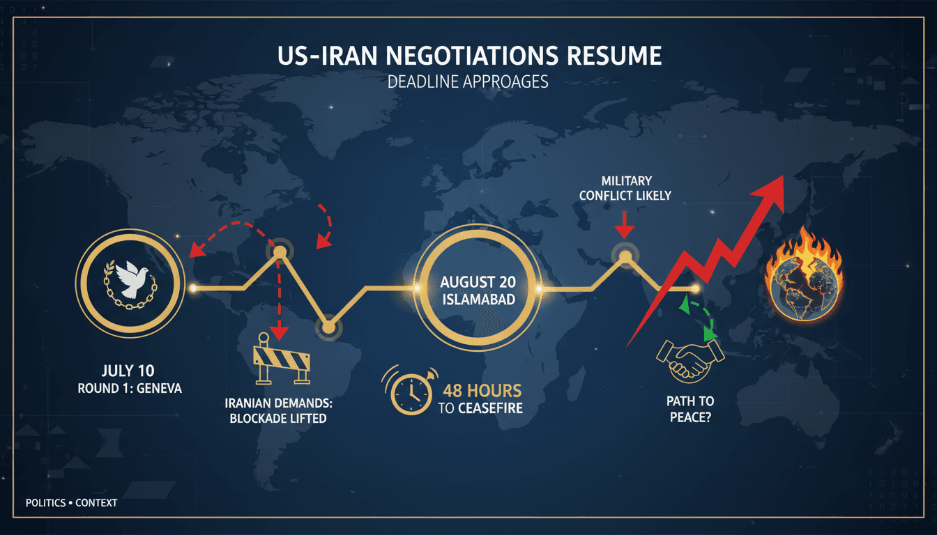 US-Iran Negotiations Resume in Islamabad as Ceasefire Deadline Approaches