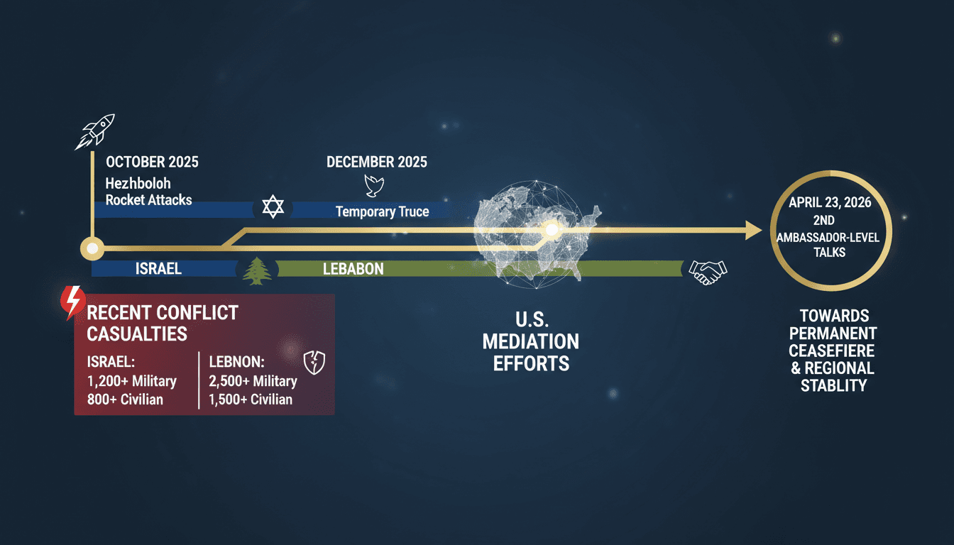 Second Round of Israel-Lebanon Ambassador-Level Talks Scheduled for April 23, 2026