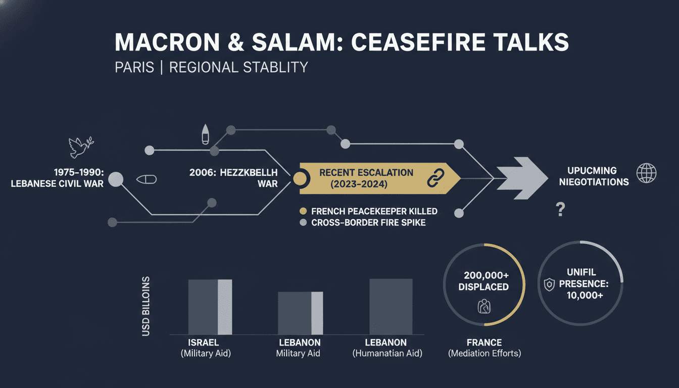Macron and Lebanese PM Salam Discuss Ceasefire and Regional Stability in Paris