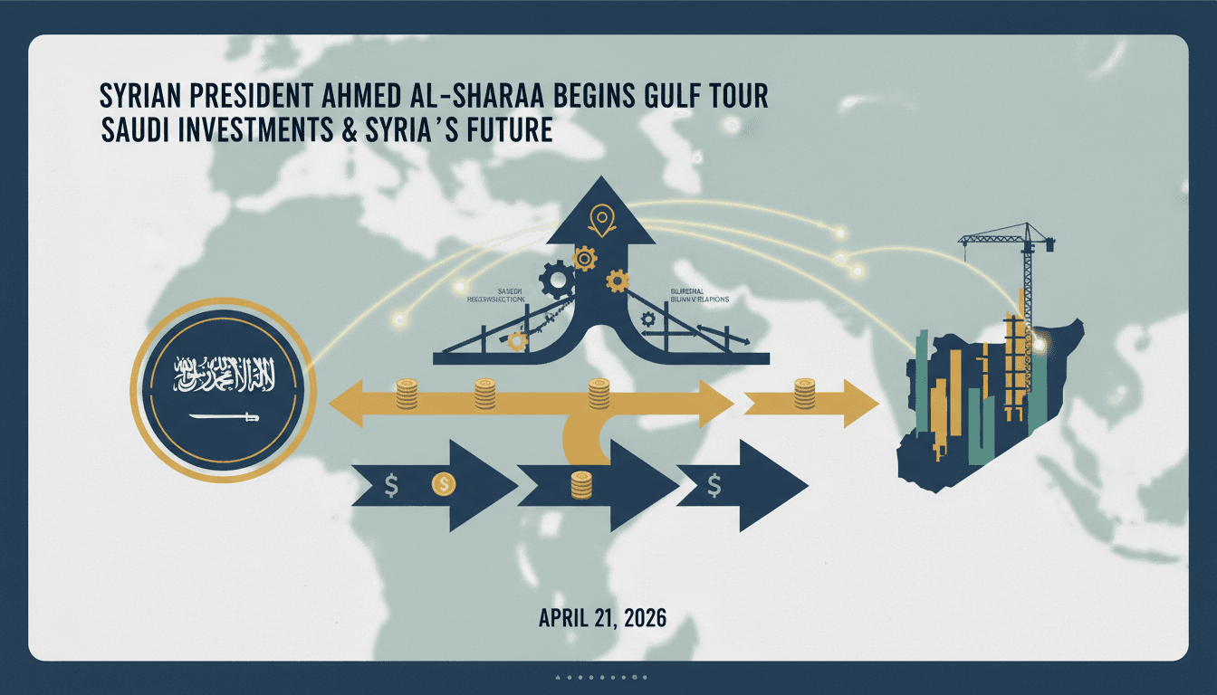 Syrian President Ahmed al-Sharaa Begins Gulf Tour with Visit to Saudi Arabia