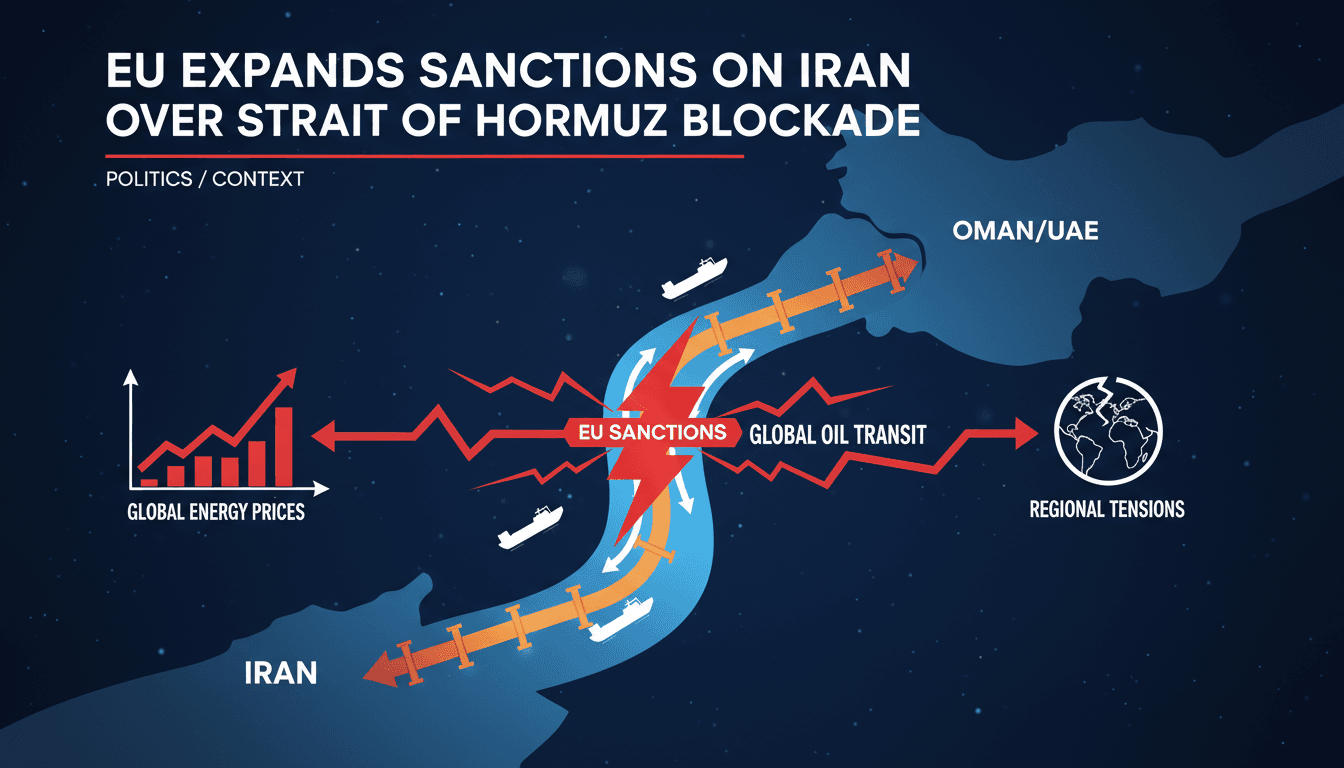EU Expands Sanctions on Iran Over Strait of Hormuz Blockade