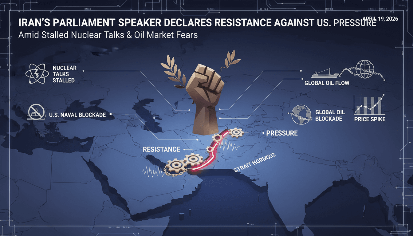 Iran's Parliament Speaker Declares Resistance Against U.S. Pressure Amid Stalled Nuclear Talks