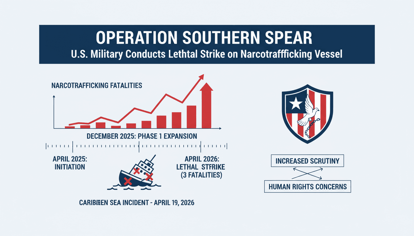 U.S. Military Conducts Lethal Strike on Narcotrafficking Vessel in Caribbean Sea