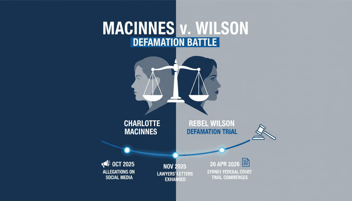 Charlotte MacInnes Initiates Defamation Trial Against Rebel Wilson in Sydney Federal Court