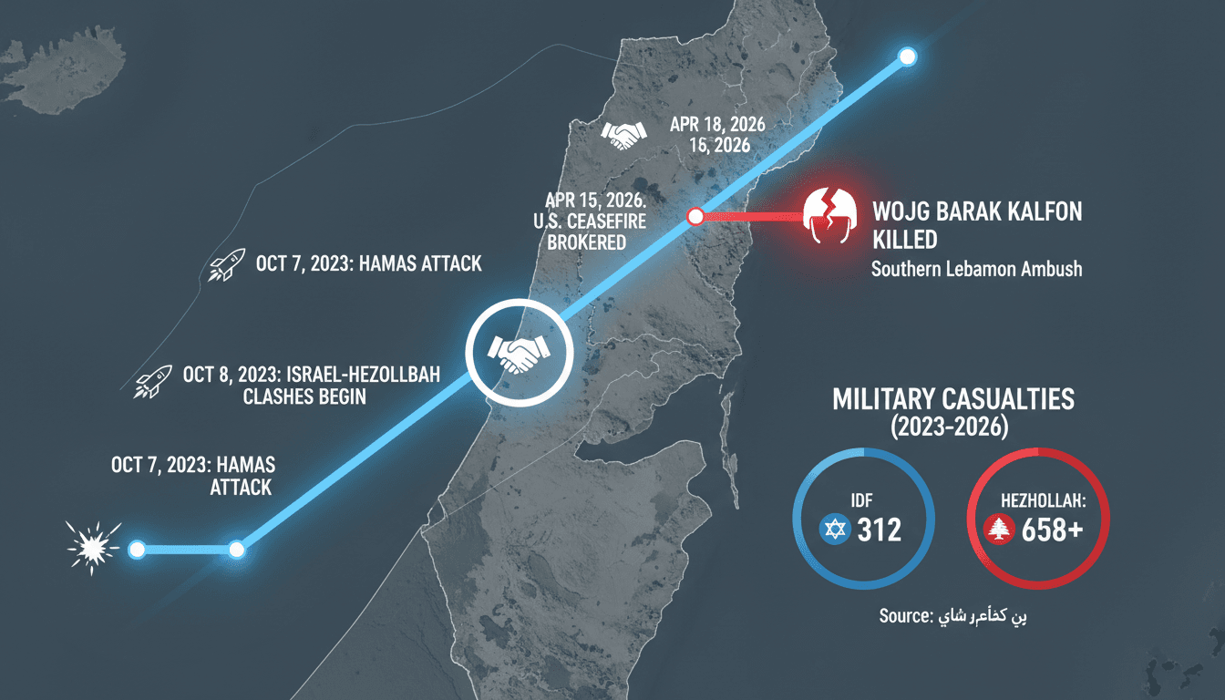 Israeli Reservist Killed by Explosive Device in Southern Lebanon During Ceasefire