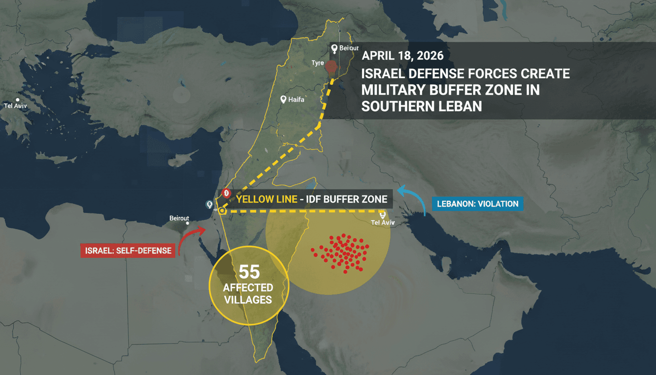 Israel Defense Forces Create Military Buffer Zone in Southern Lebanon