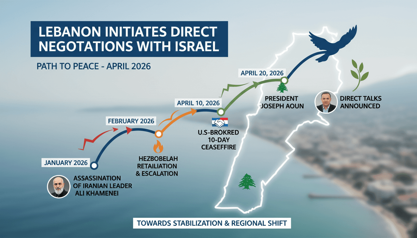 Lebanon Initiates Direct Negotiations with Israel to End Hostilities