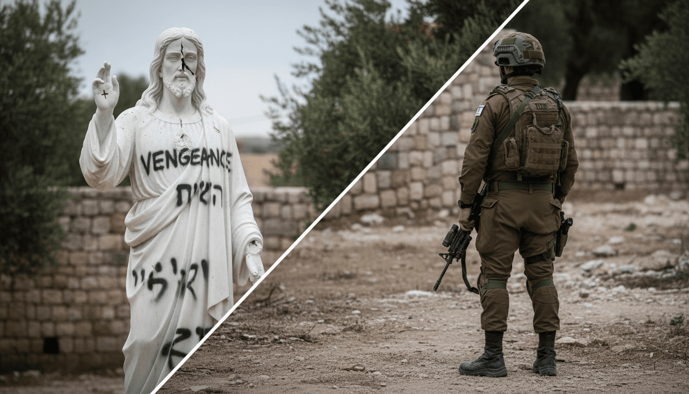 IDF Disciplines Soldiers for Vandalism of Jesus Statue in Lebanon