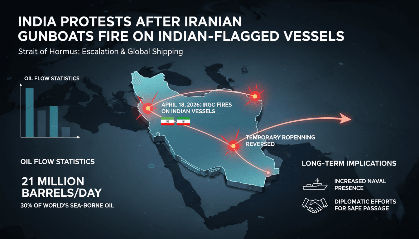 India Protests After Iranian Gunboats Fire on Indian-Flagged Vessels in Strait of Hormuz