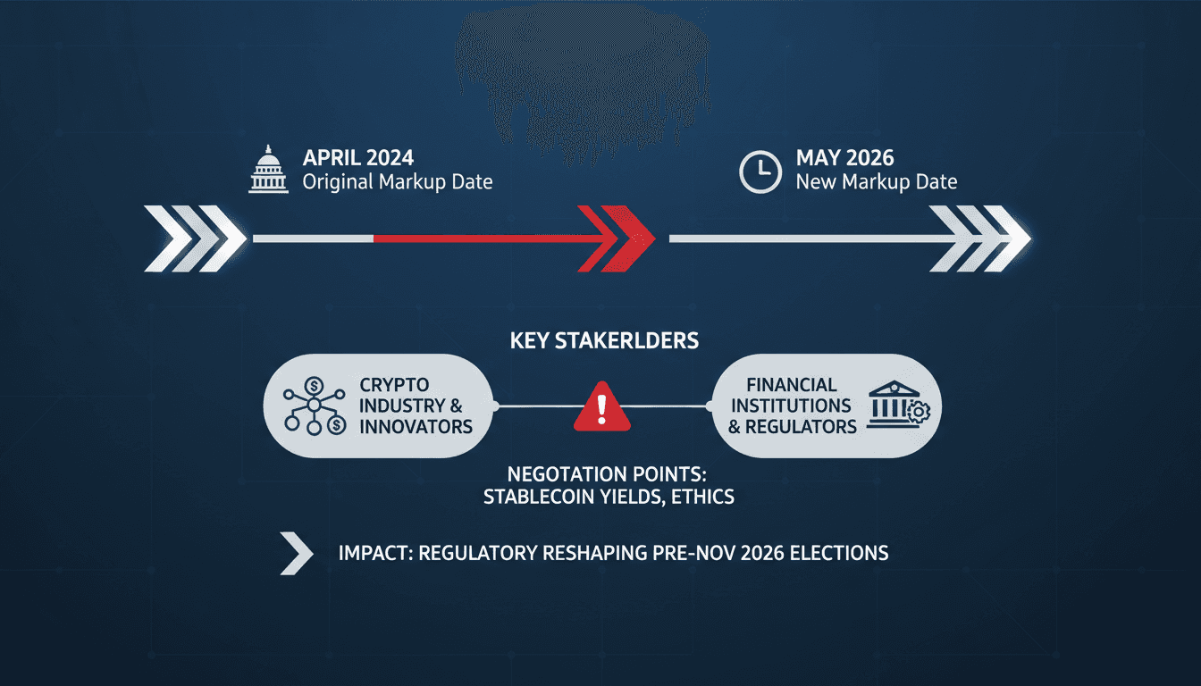 U.S. Senate Delays Digital Asset Market Clarity Act Markup to May 2026