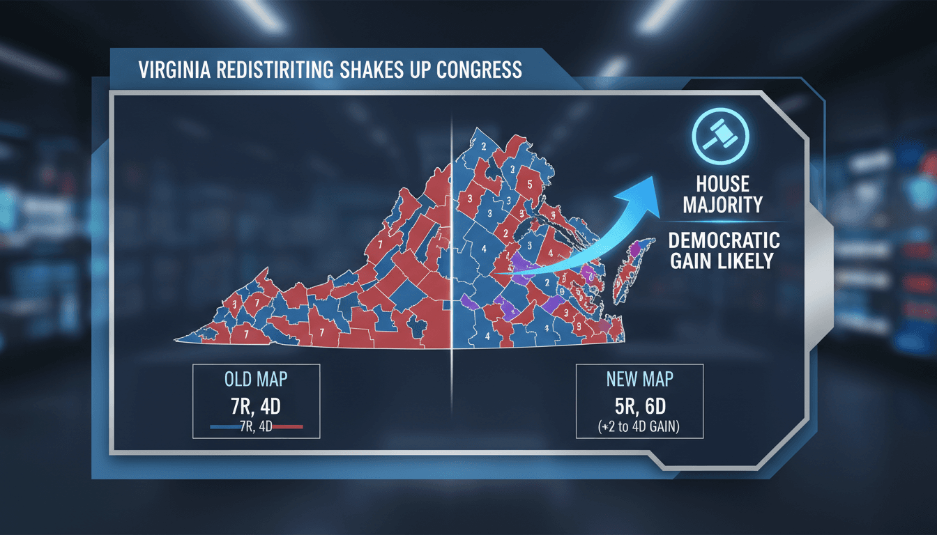 Virginia voters approve new congressional redistricting map potentially boosting Democratic seats