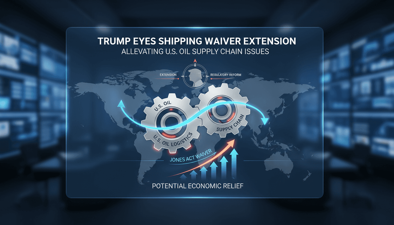 Trump Considers Extending Shipping Waiver to Alleviate U.S. Oil Supply Chain Issues